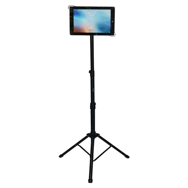 Universal Mount Tripod Floor Stand Tablet Holder for iPad, and 7 - 12 inch Tablet and Laptop