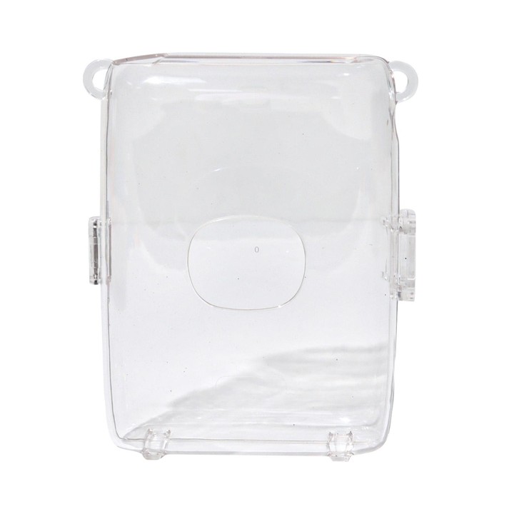 For FUJIFILM Instax mini Link 2 Crystal Hard Case Camera Bag with Shoulder Strap (Transparent)