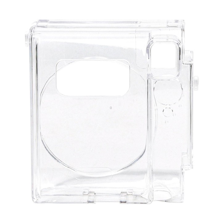 For FUJIFILM Instax mini 99 Crystal Hard Case Camera Bag with Shoulder Strap (Transparent)