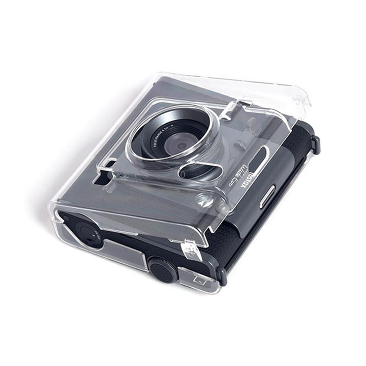 For FUJIFILM instax WIDE Evo Protective Crystal Shell Case with Strap (Transparent)