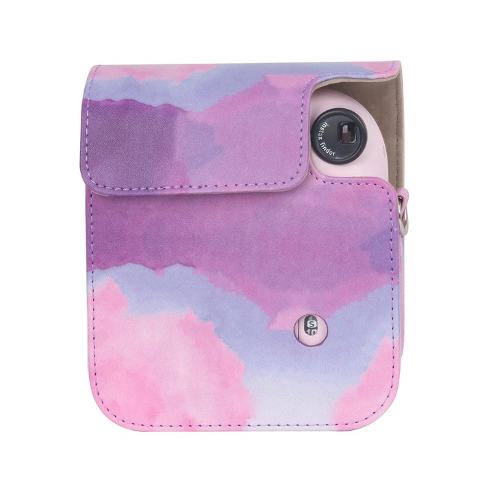 For FUJIFILM instax mini 12 Painted Full Body Leather Case Camera Bag with Strap(Dream Cloud)