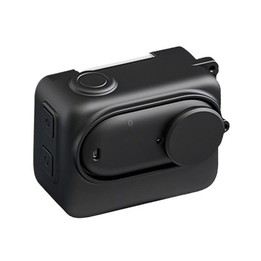 For Insta360 GO 3S Camera Charging Case Silicone Case with Lens Cap & Strap (Black)