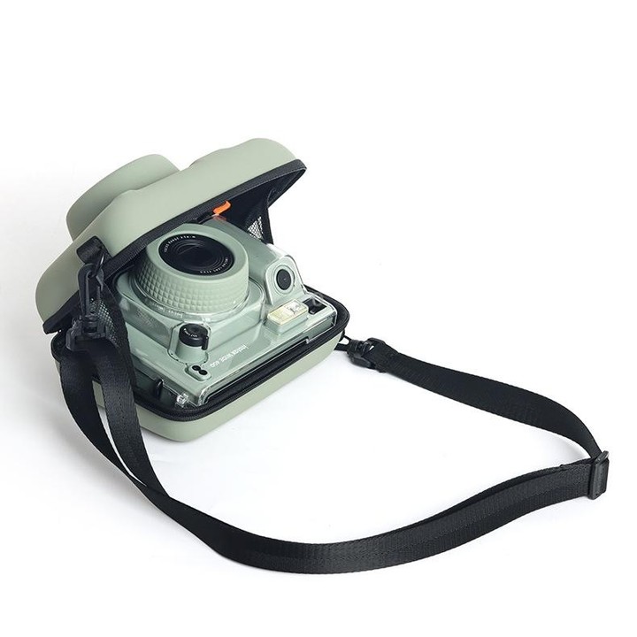 Oxford Cloth EVA Storage Bag with Strap For FUJIFILM Instax WIDE 400 / 210 / 300 (Green)
