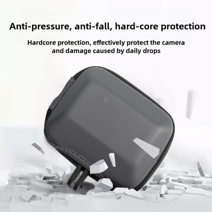 Portable Body Half Coverage Storage Box Bag for GoPro / DJI Action Camera (Grey)