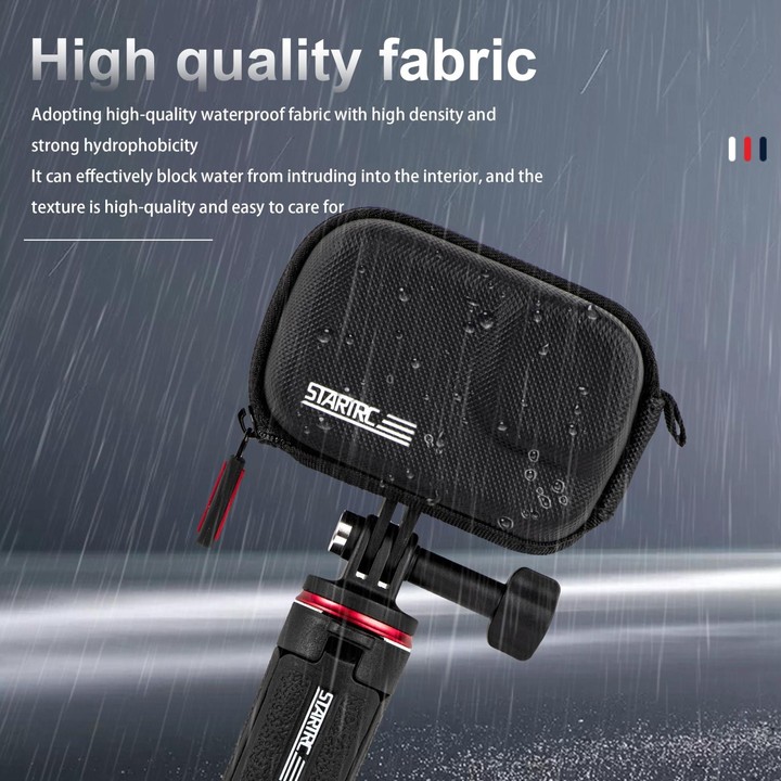 STARTRC Camera PU Carry Case For Insta360 GO3 / DJI Action 3 / 4 / 5 Pro (Black)