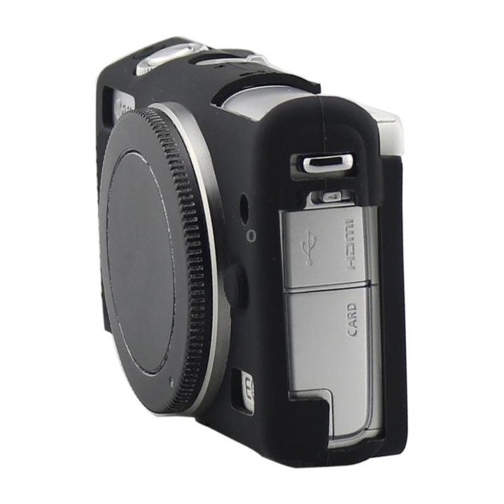 Soft Silicone Protective Case for Canon M100 (Black)