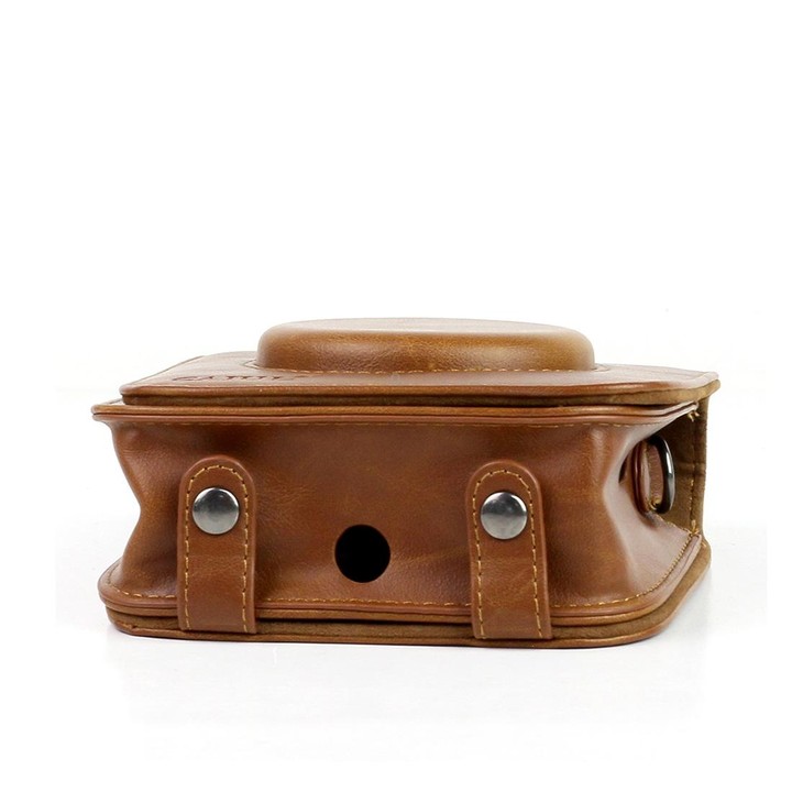 Vintage PU Leather Camera Case Protective bag for FUJIFILM Instax SQUARE SQ10 Camera, with Adjustable Shoulder Strap(Brown)