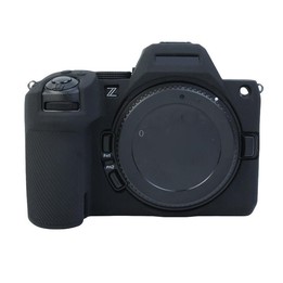 For Nikon Z5II Litchi Texture Soft Silicone Protective Cover (Black)