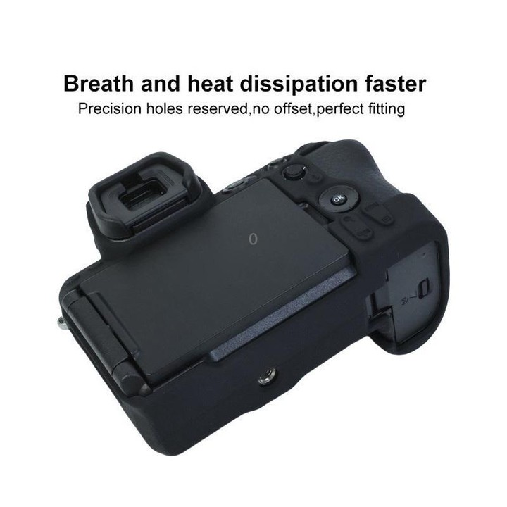 For Nikon Z5II Litchi Texture Soft Silicone Protective Cover (Black)