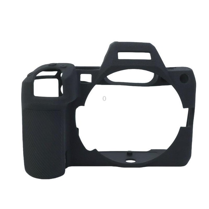 For Nikon Z5II Litchi Texture Soft Silicone Protective Cover (Black)