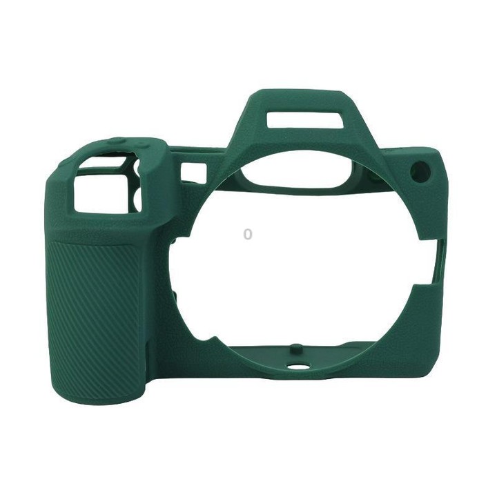 For Nikon Z5II Litchi Texture Soft Silicone Protective Cover (Green)