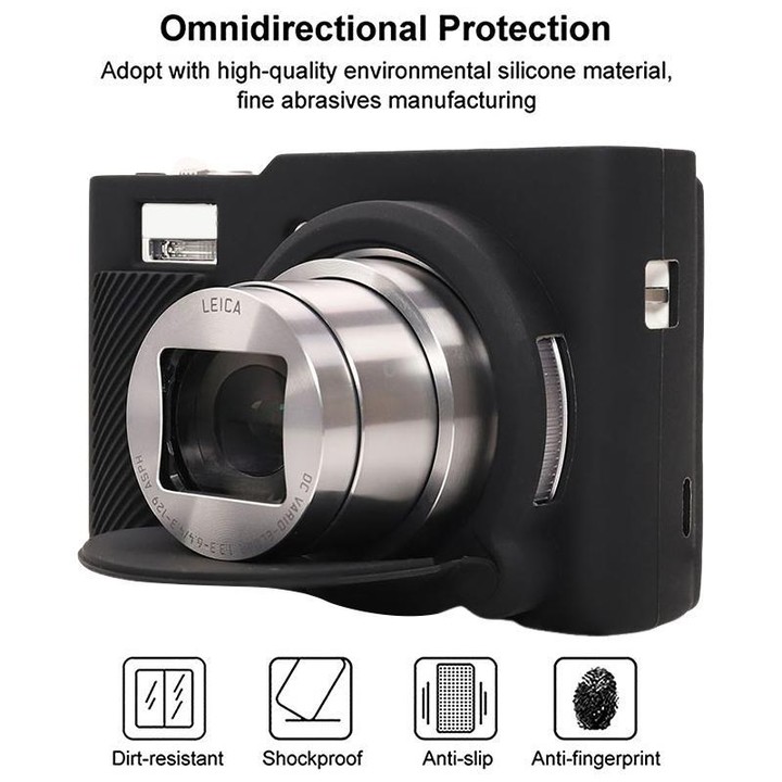 For Panasonic LUMIX ZS99 / TZ99 DC-ZS99GK-S Camera Protective Silicone Cover (Black)