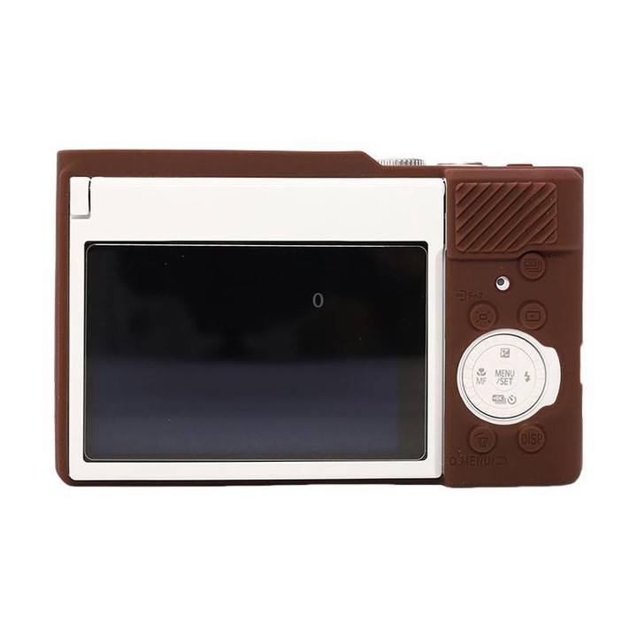 For Panasonic LUMIX ZS99 / TZ99 DC-ZS99GK-S Camera Protective Silicone Cover (Coffee)