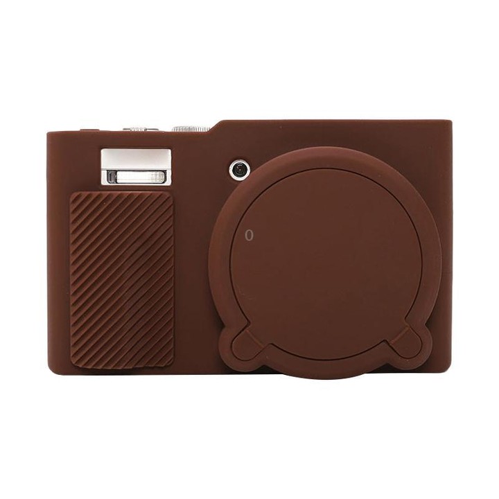 For Panasonic LUMIX ZS99 / TZ99 DC-ZS99GK-S Camera Protective Silicone Cover (Coffee)