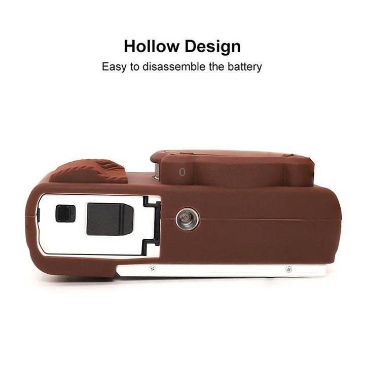 For Panasonic LUMIX ZS99 / TZ99 DC-ZS99GK-S Camera Protective Silicone Cover (Coffee)