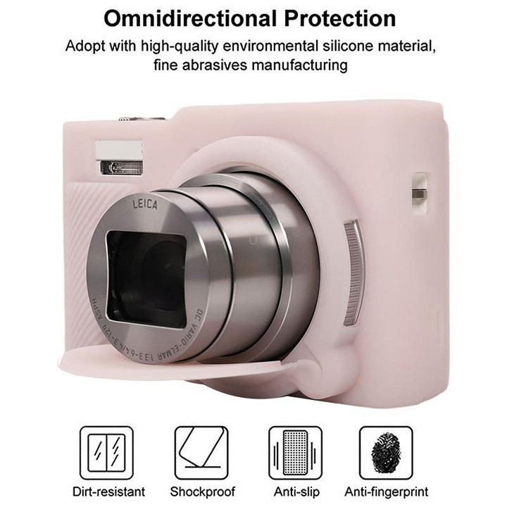 For Panasonic LUMIX ZS99 / TZ99 DC-ZS99GK-S Camera Protective Silicone Cover (Jelly Pink)