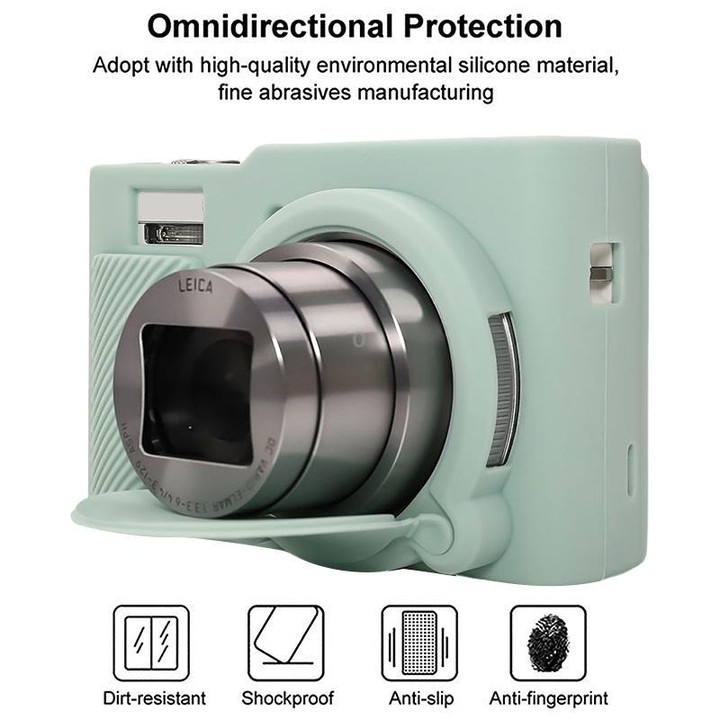 For Panasonic LUMIX ZS99 / TZ99 DC-ZS99GK-S Camera Protective Silicone Cover (Mint Green)
