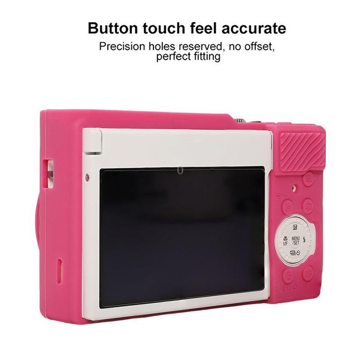 For Panasonic LUMIX ZS99 / TZ99 DC-ZS99GK-S Camera Protective Silicone Cover (Rose Red)