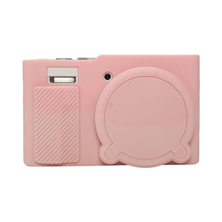 For Panasonic LUMIX ZS99 / TZ99 DC-ZS99GK-S Camera Protective Silicone Cover (Sweet Smoky Pink)