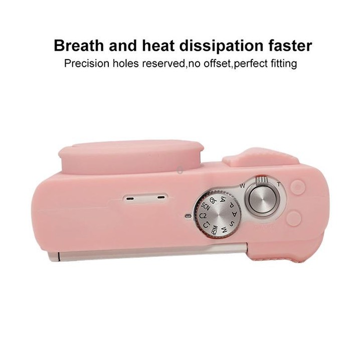 For Panasonic LUMIX ZS99 / TZ99 DC-ZS99GK-S Camera Protective Silicone Cover (Sweet Smoky Pink)