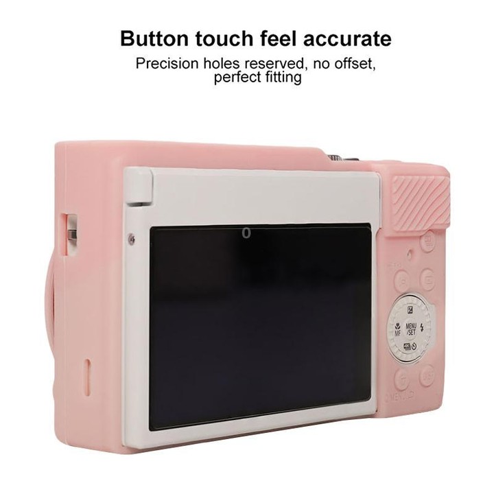 For Panasonic LUMIX ZS99 / TZ99 DC-ZS99GK-S Camera Protective Silicone Cover (Sweet Smoky Pink)