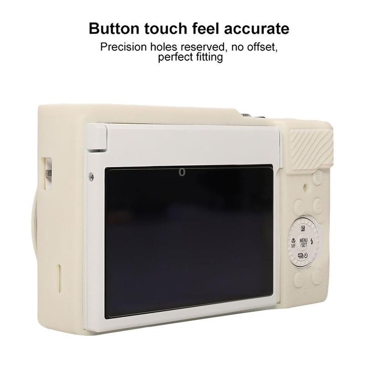 For Panasonic LUMIX ZS99 / TZ99 DC-ZS99GK-S Camera Protective Silicone Cover (White)