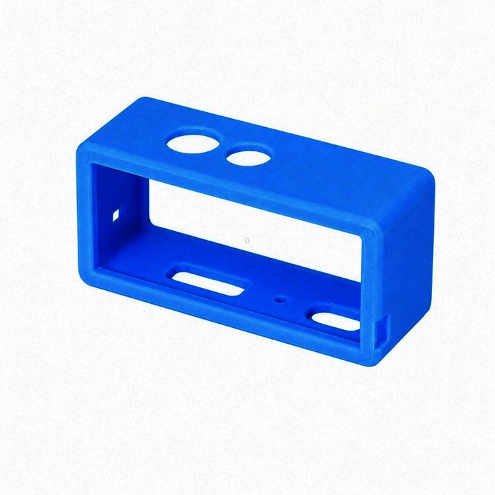 Camera Silicone Frame Protective Case For Kodak Charmera Keychain / Charmera 1987 (Dark Blue)