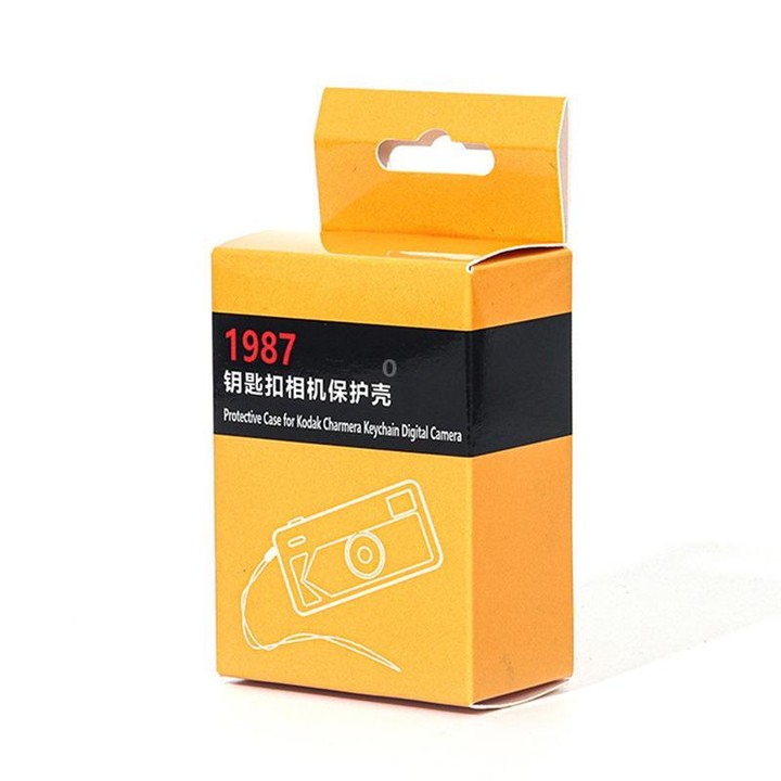 For Kodak Charmera 1987 Clear Crystal Shell Protective Case with Strap (Transparent)