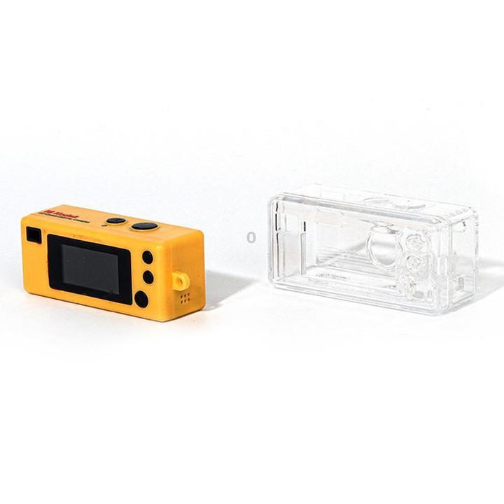 For Kodak Charmera 1987 Clear Crystal Shell Protective Case with Strap (Transparent)