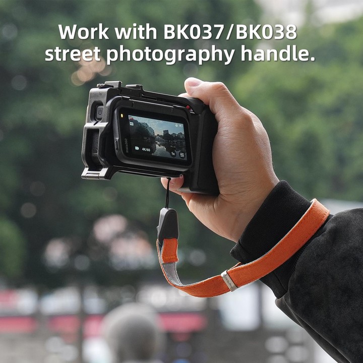 Sunnylife Universal Quick-Release Wrist Strap Adjustable Wrist Lanyard Soft Safe Rope for Action Camera (Orange)