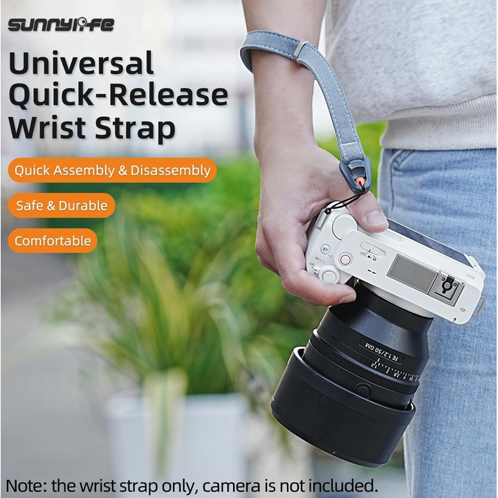 Sunnylife Universal Quick-Release Wrist Strap Adjustable Wrist Lanyard Soft Safe Rope for Action Camera (Orange)
