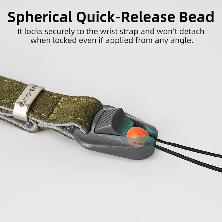 Sunnylife Universal Quick-Release Wrist Strap Adjustable Wrist Lanyard Soft Safe Rope for Action Camera (Grey)
