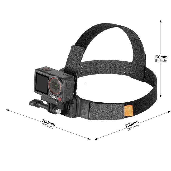 STARTRC Adjustable Head Strap Magnetic Eco-friendly Vlog POV Mount Belt for GoPro, Insta360, DJI Osmo Action and Other Action Ca