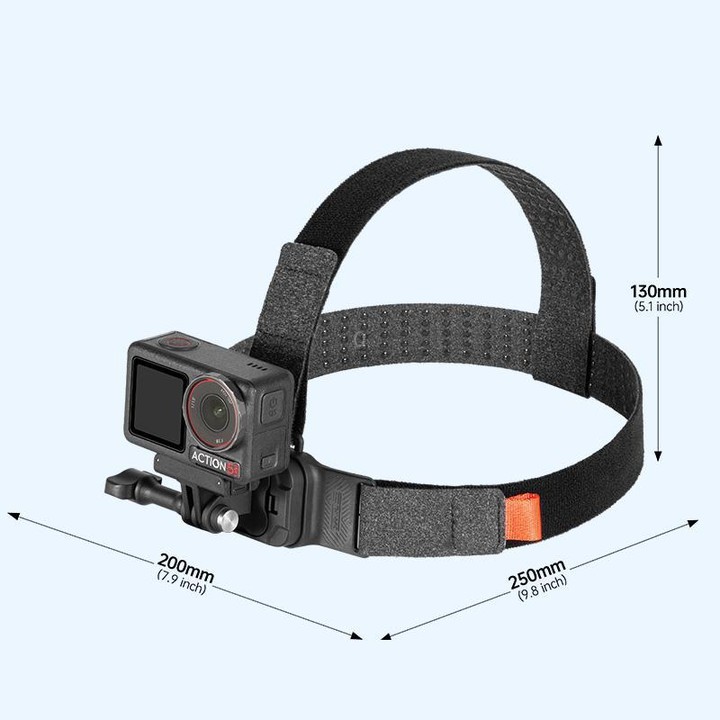 STARTRC Adjustable Head Strap Magnetic Eco-friendly Vlog POV Mount Belt for GoPro, Insta360, DJI Osmo Action and Other Action Ca