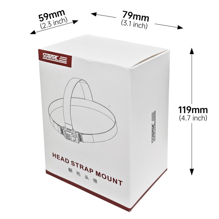 STARTRC Adjustable Head Strap Magnetic Eco-friendly Vlog POV Mount Belt for GoPro, Insta360, DJI Osmo Action and Other Action Ca