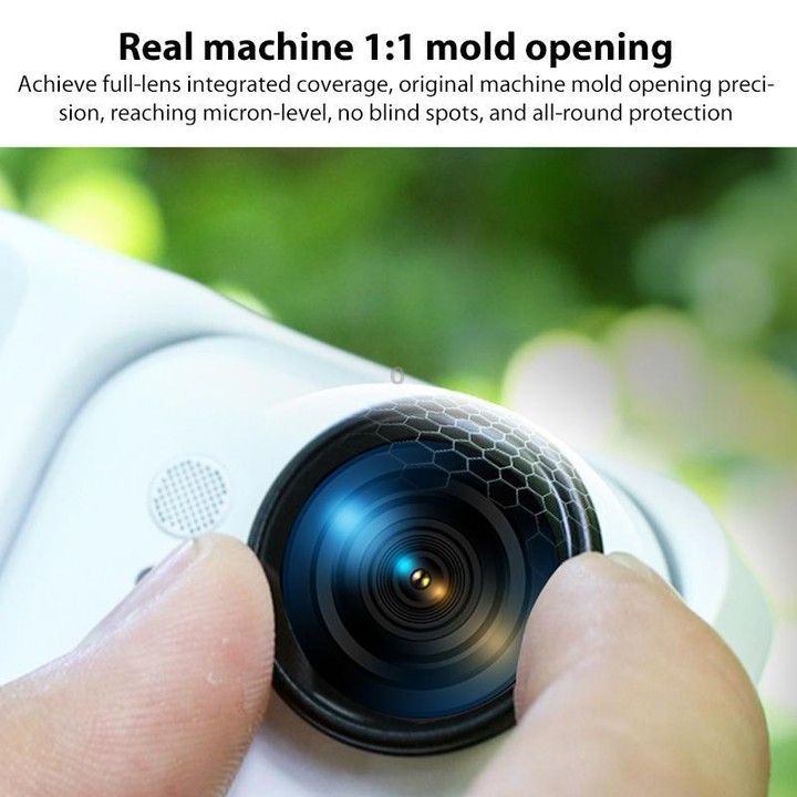 For Insta360 GO Ultra Aluminum Alloy HD Glass Lens Protector (Black)