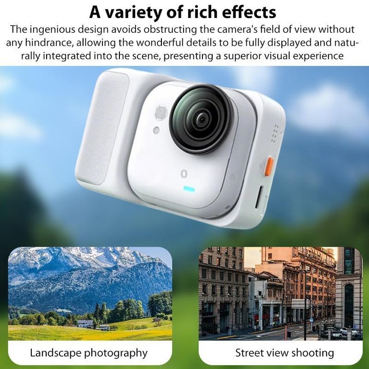 For Insta360 GO Ultra Aluminum Alloy HD Glass Lens Protector (Black)