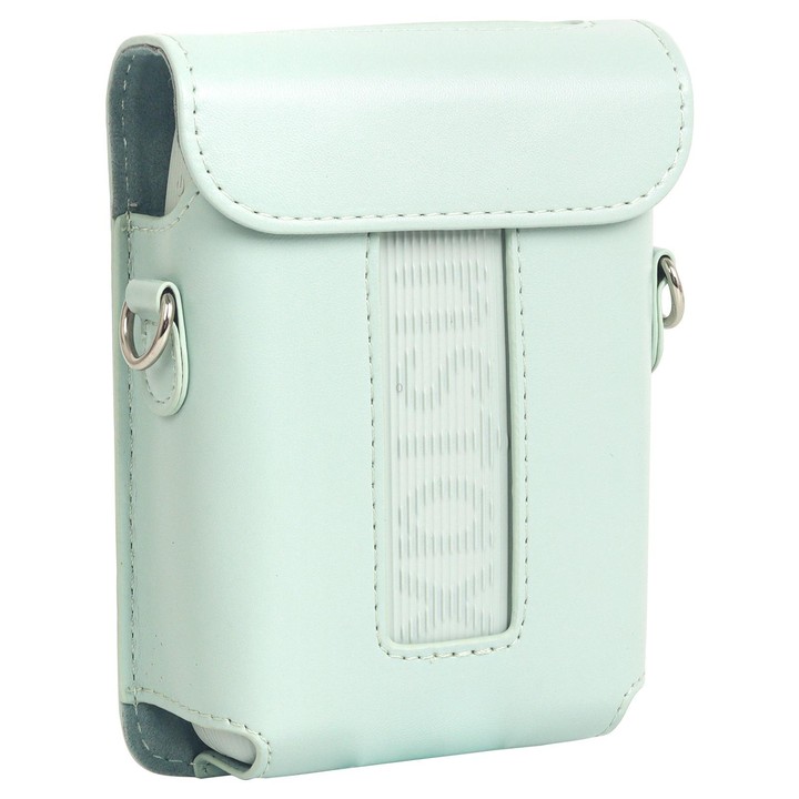 For FUJIFILM Instax mini Link 3 Full Body Leather Case Bag with Strap(Green)