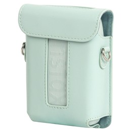 For FUJIFILM Instax mini Link 3 Full Body Leather Case Bag with Strap(Green)