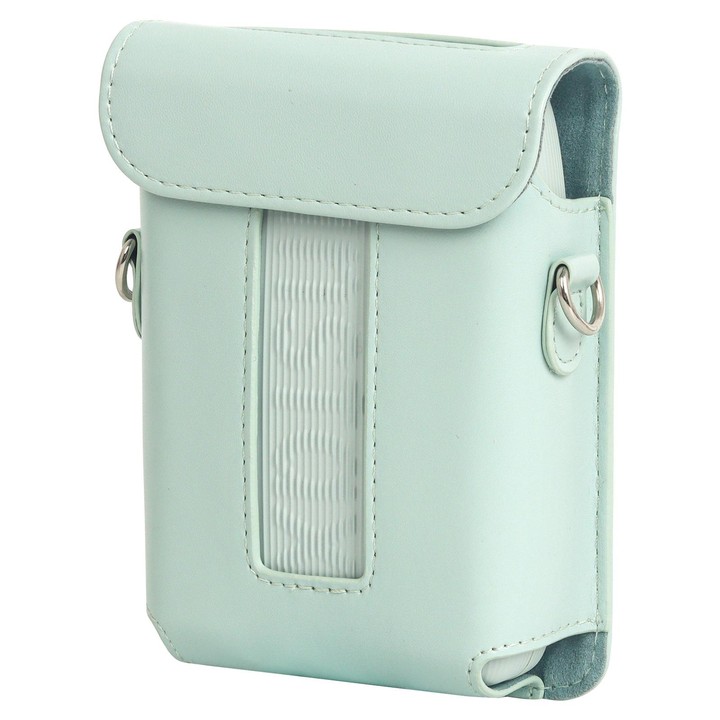 For FUJIFILM Instax mini Link 3 Full Body Leather Case Bag with Strap(Green)