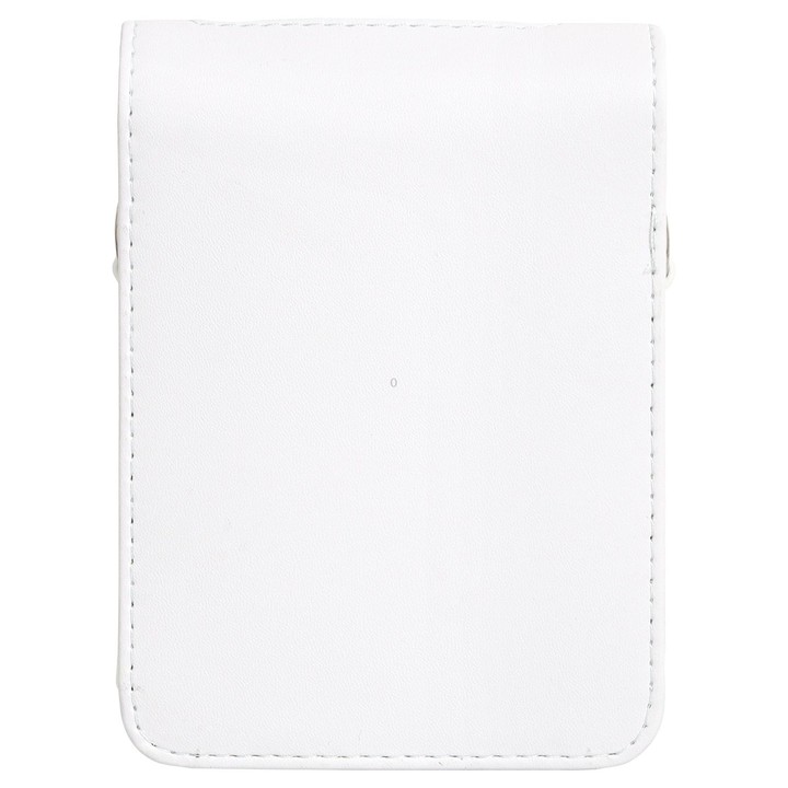 For FUJIFILM Instax mini Link 3 Full Body Leather Case Bag with Strap (White)