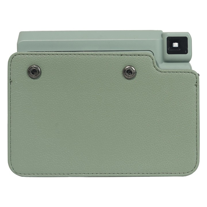 For FUJIFILM Instax WIDE 400 Full Body Leather Case Bag with Strap (Green)