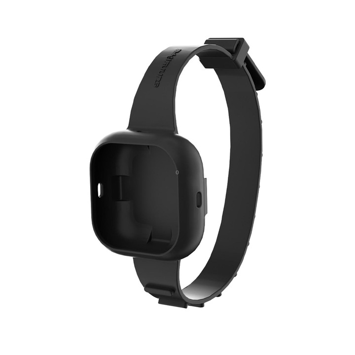 For Insta360 GO Ultra Sunnylife Expansion Band Strap Silicone Protective Cover Wristband Backpack Bicycle Stripe Cat Collar (Bla