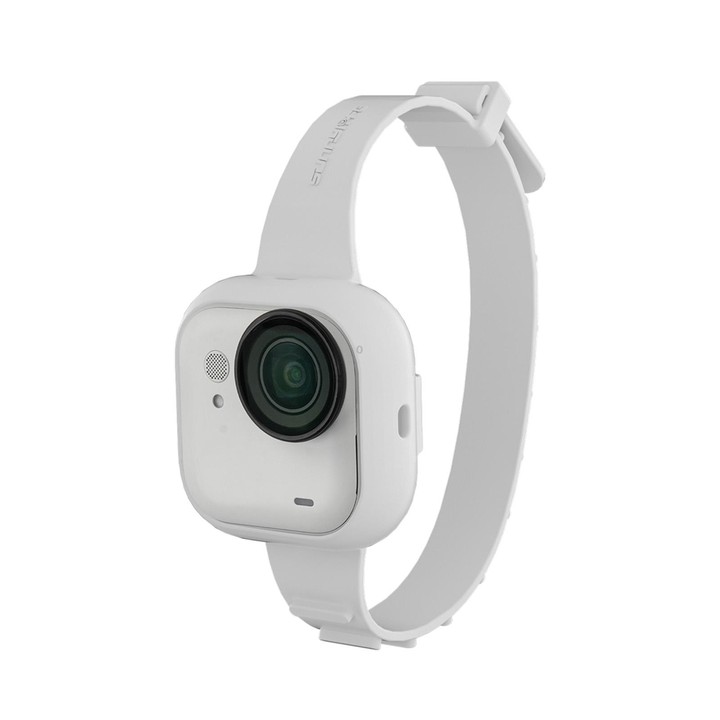 For Insta360 GO Ultra Sunnylife Expansion Band Strap Silicone Protective Cover Wristband Backpack Bicycle Stripe Cat Collar (Whi