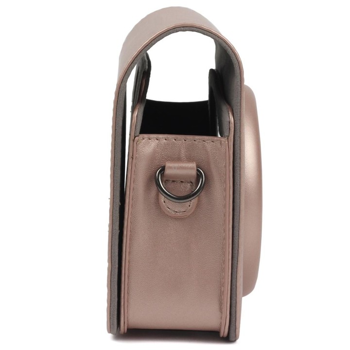 Pearly Lustre PU Leather Case Bag for FUJIFILM Instax SQUARE SQ6 Camera, with Adjustable Shoulder Strap(Light Brown)