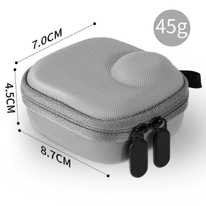 For Insta360 GO Ultra STARTRC Mini Portable Body Diamond Texture PU Storage Bag (Grey)