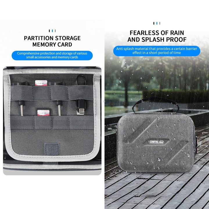 For Insta360 Go Ultra STARTRC Full Kit Portable Handbag Shoulder Nylon Storage Bag (Grey)