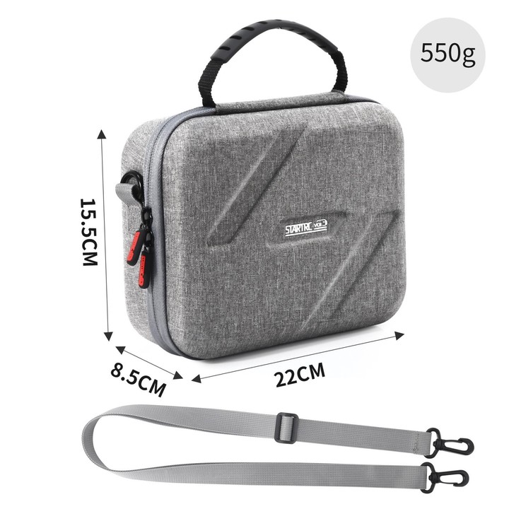 For Insta360 Go Ultra STARTRC Full Kit Portable Handbag Shoulder Nylon Storage Bag (Grey)