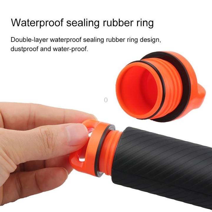 Shutter Trigger + Floating Hand Grip Diving Buoyancy Stick with Adjustable Anti-lost Strap & Screw & Wrench for GoPro HERO8 Blac