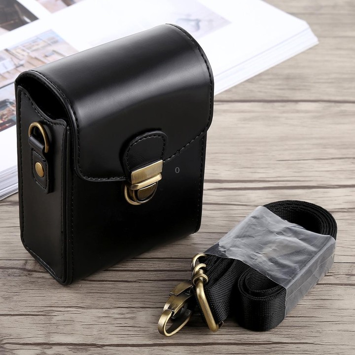 Full Body Camera Buckle Lock PU Leather Case Bag with Hand Strap & Neck Strap for Canon G7X II / G9X Mark II, Sony RX100 / M2(Bl
